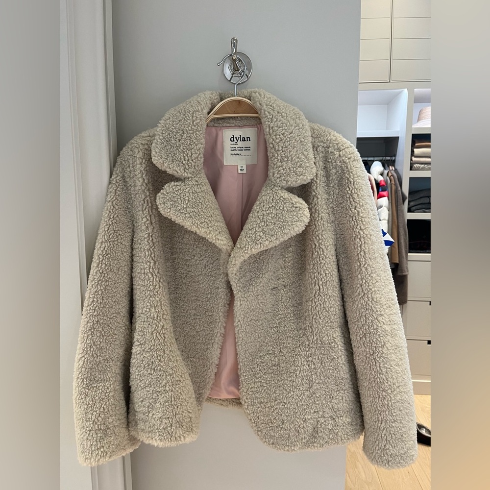 Dylan Women's Plush Tan Teddy Jacket